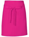 Link Kitchen Wear Bistro-Barschürze aus strapazierfähigem Twill, Emerald (ca. Pantone 341) 70 x 50 cm, X984 – Fuchsia (ca. Pantone 219)