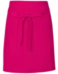 Link Kitchen Wear Bistro-Barschürze aus strapazierfähigem Twill, Emerald (ca. Pantone 341) 70 x 50 cm, X984 – Hot Pink (ca. Pantone 241c)
