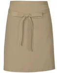 Link Kitchen Wear Bistro-Barschürze aus strapazierfähigem Twill, Emerald (ca. Pantone 341) 70 x 50 cm, X984 – Khaki (ca. Pantone 7503)