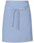 Link Kitchen Wear Bistro-Barschürze aus strapazierfähigem Twill, Emerald (ca. Pantone 341) 70 x 50 cm, X984 – Light Blue (ca. Pantone 2708)
