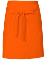Link Kitchen Wear Bistro-Barschürze aus strapazierfähigem Twill, Apple (ca. Pantone 360) 70 x 50 cm, X984 – Orange (ca. Pantone 1655)