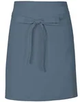 Link Kitchen Wear Bistro-Barschürze aus strapazierfähigem Twill, Emerald (ca. Pantone 341) 70 x 50 cm, X984 – Postman Grey (ca. Pantone 7545)