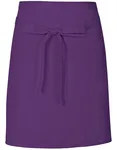 Link Kitchen Wear Bistro-Barschürze aus strapazierfähigem Twill, Emerald (ca. Pantone 341) 70 x 50 cm, X984 – Purple (ca. Pantone 269)