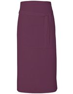 Link Kitchen Wear Bistro-Barschürze Terras mit Tasche, Black 90 x 80 cm, X985 – Aubergine (ca. Pantone 5115)