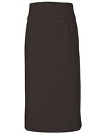 Link Kitchen Wear Bistro-Barschürze Terras mit Tasche, Black 90 x 80 cm, X985 – Noir