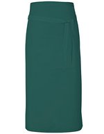 Link Kitchen Wear Bistro-Barschürze Terras mit Tasche, Black 90 x 80 cm, X985 – Vert bouteille (ca. Pantone 560)