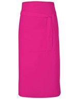 Link Kitchen Wear Bistro-Barschürze Terras mit Tasche, Black 90 x 80 cm, X985 – Fuchsia (ca. Pantone 219)