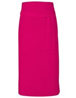 Link Kitchen Wear Bistro-Barschürze Terras mit Tasche, Black 90 x 80 cm, X985 – Rose vif (ca. Pantone 241c)