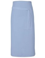 Link Kitchen Wear Bistro-Barschürze Terras mit Tasche, Black 90 x 80 cm, X985 – Bleu clair (ca. Pantone 2708)
