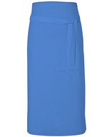 Link Kitchen Wear Bistro-Barschürze Terras mit Tasche, Black 90 x 80 cm, X985 – Midblue (ca. Pantone 2718)