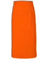 Link Kitchen Wear Bistro-Barschürze Terras mit Tasche, Black 90 x 80 cm, X985 – Orange (ca. Pantone 1655)