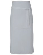 Link Kitchen Wear Bistro-Barschürze Terras mit Tasche, Black 90 x 80 cm, X985 – Gris pale (Argent) (ca. Pantone 428)