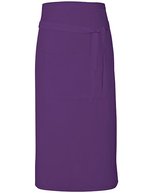 Link Kitchen Wear Bistro-Barschürze Terras mit Tasche, Black 90 x 80 cm, X985 – Violet (ca. Pantone 269)