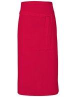 Link Kitchen Wear Bistro-Barschürze Terras mit Tasche, Black 90 x 80 cm, X985 – Rouge (ca. Pantone 200)