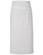 Link Kitchen Wear Bistro-Barschürze Terras mit Tasche, Black 90 x 80 cm, X985 – Blanc