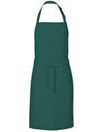 Link Kitchen Wear Latzschürze aus Twill mit Nackenschlaufe, Black 72 x 85 cm, X986 – Vert bouteille (ca. Pantone 560)