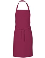 Link Kitchen Wear Latzschürze aus Twill mit Nackenschlaufe, Black 72 x 85 cm, X986 – Bordeaux (ca. Pantone 216)