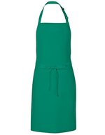 Link Kitchen Wear Latzschürze aus Twill mit Nackenschlaufe, Black 72 x 85 cm, X986 – Emeraude (ca. Pantone 341)