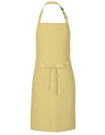 Link Kitchen Wear Latzschürze aus Twill mit Nackenschlaufe, Black 72 x 85 cm, X986 – Citron (ca. Pantone 127)