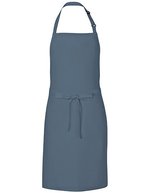 Link Kitchen Wear Latzschürze aus Twill mit Nackenschlaufe, Black 72 x 85 cm, X986 – Postman Gris (ca. Pantone 7545)