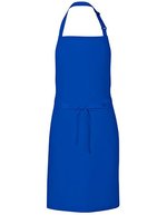 Link Kitchen Wear Latzschürze aus Twill mit Nackenschlaufe, Black 72 x 85 cm, X986 – Royal (ca. Pantone 286)