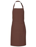 Link Kitchen Wear Latzschürze mit verstellbarer Nackenschlaufe, Black 72 x 85 cm, X987 – Brown (ca. Pantone 476)