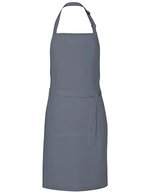 Link Kitchen Wear Latzschürze mit verstellbarer Nackenschlaufe, Black 72 x 85 cm, X987 – Dark Grey (ca. Pantone 431)