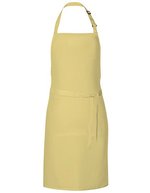 Link Kitchen Wear Latzschürze mit verstellbarer Nackenschlaufe, Black 72 x 85 cm, X987 – Lemon (ca. Pantone 127)