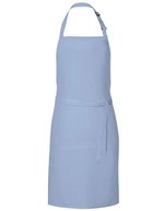 Link Kitchen Wear Latzschürze mit verstellbarer Nackenschlaufe, Black 72 x 85 cm, X987 – Light Blue (ca. Pantone 2708)
