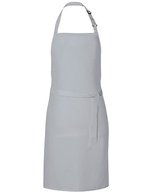Link Kitchen Wear Latzschürze mit verstellbarer Nackenschlaufe, Black 72 x 85 cm, X987 – Pale Grey (Silver) (ca. Pantone 428)