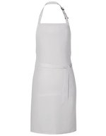 Link Kitchen Wear Latzschürze mit verstellbarer Nackenschlaufe, Black 72 x 85 cm, X987 – White
