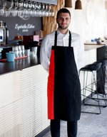Link Kitchen Wear Latzschürze mit verstellbarer Nackenschlaufe, Black/Apple (ca. Pantone 360) 72 x 85 cm, X988 – Bild 1