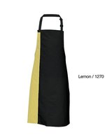 Link Kitchen Wear Latzschürze mit verstellbarer Nackenschlaufe, Black/Apple (ca. Pantone 360) 72 x 85 cm, X988 – Black/Lemon (ca. Pantone 127)
