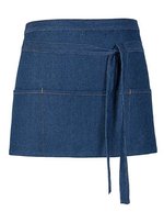 Link Kitchen Wear Bistro-Barschürze mit drei Taschen, Denim 60 x 30 cm, X991 – Denim