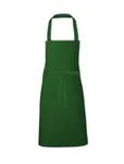 Link Kitchen Wear Latzschürze 2/1 Twill mit Verstärkungen, Black 73 x 80 cm, X993 – Bild 3