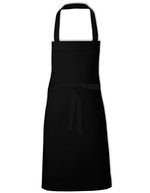Link Kitchen Wear Latzschürze 2/1 Twill mit Verstärkungen, Black 73 x 80 cm, X993 – Bild 2