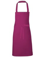 Link Kitchen Wear Latzschürze 2/1 Twill mit Verstärkungen, Black 73 x 80 cm, X993 – Bordeaux