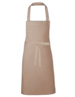 Link Kitchen Wear Latzschürze 2/1 Twill mit Verstärkungen, Black 73 x 80 cm, X993 – Sabbia