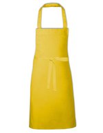 Link Kitchen Wear Latzschürze 2/1 Twill mit Verstärkungen, Black 73 x 80 cm, X993 – Giallo