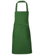 Link Kitchen Wear Latzschürze mit Fronttasche, 2-teilig, Black 73 x 80 cm, X994 – Verde bottiglia