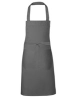 Link Kitchen Wear Latzschürze mit Fronttasche, 2-teilig, Black 73 x 80 cm, X994 – Grigio scuro (ca. Pantone 431)