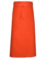 Link Kitchen Wear Bistro-Barschürze 100x100 cm, 2023 Kollektur, Black 100 x 100 cm, X995 – Orange (ca. Pantone 1655)