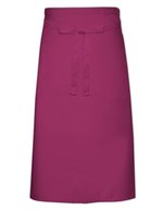 Link Kitchen Wear Bistro-Barsschürze 65% Polyester, 35% Baumwolle, Black 100 x 70 cm, X996 – Bordeaux