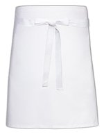 Link Kitchen Wear Bistro- und Barschürze 2023, Twill-Gewebe, Bordeaux 90 x 50 cm, X997 – White