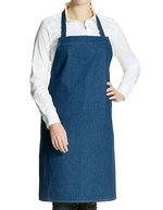 Link Kitchen Wear Latzschürze aus 80% Baumwolle, Denim, Black 90 x 90 cm, X998 – Indaco
