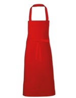 Link Kitchen Wear Extra breite Grillschürze 90x90 cm, Black 90 x 90 cm, X999 – Rosso (ca. Pantone 200)