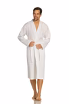 Vossen Piqué Bathrobe Wellington with Kimono Cut, White S, XF012 – image 2