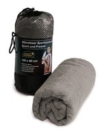 L-merch Mikrofaser Sport-Handtuch mit Netzbeutel – Grey