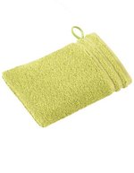 Vossen Calypso Waschhandschuh mit Bordüre, Flanell 22 x 16 cm, XF209W – Meadowgreen