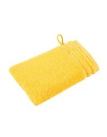 Vossen Calypso Waschhandschuh mit Bordüre, Flanell 22 x 16 cm, XF209W – Tournesol
